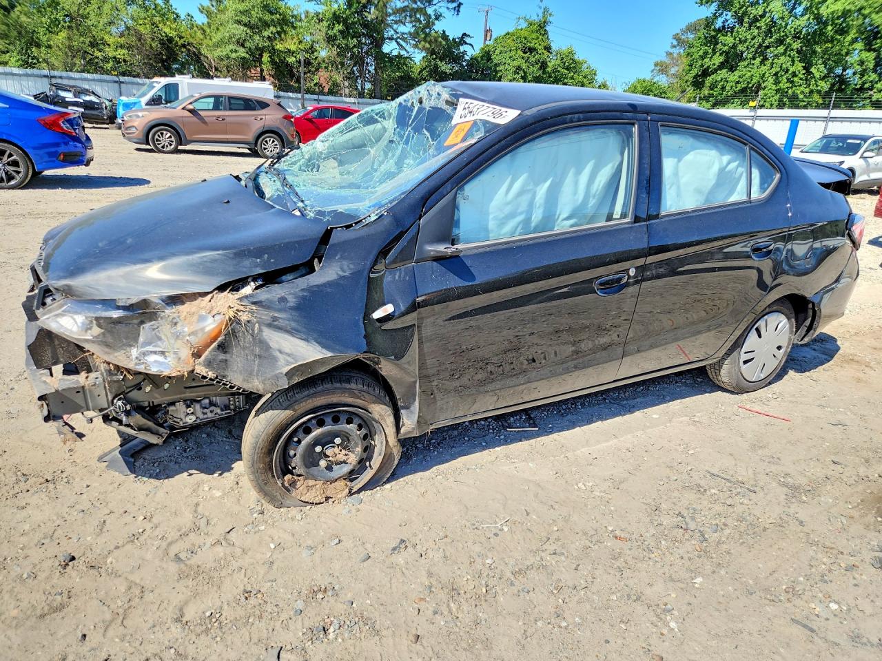 2024 Mitsubishi Mirage ES, VIN ML32FUFJ5RHF11349 — Rollover