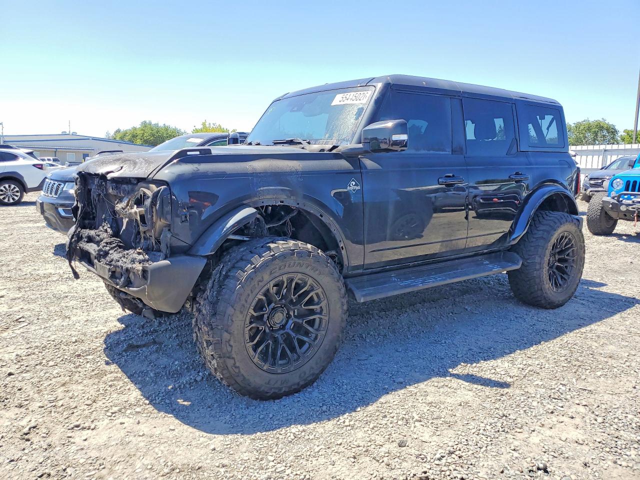 2025 Ford Bronco Outer Banks, VIN 1FMEE8BP7SLB41371 — Engine fire