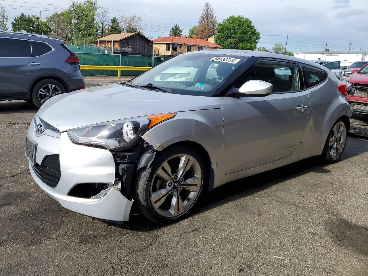 2017 Hyundai Veloster Value Edition, VIN KMHTC6AD3HU321362 — Rear end