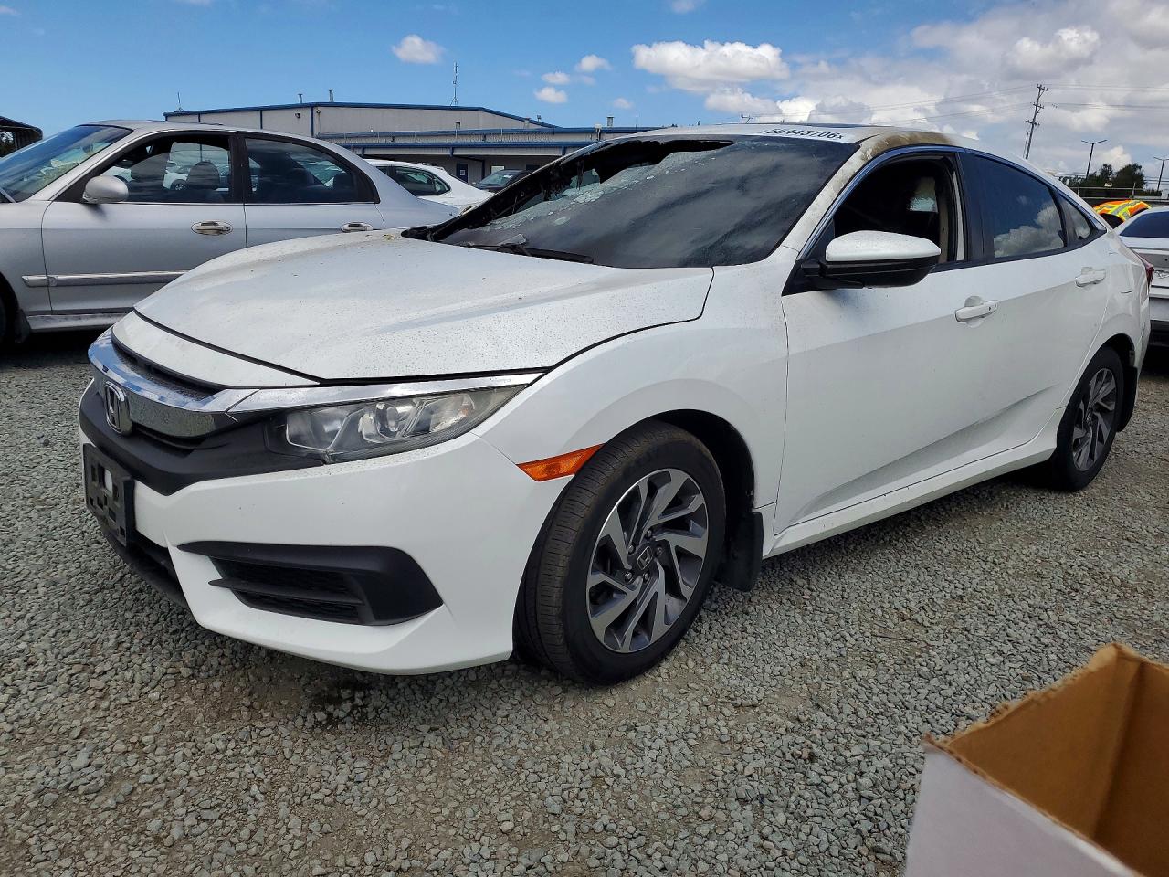 2018 Honda Civic EX, VIN 2HGFC2F72JH550459 — Interior fire