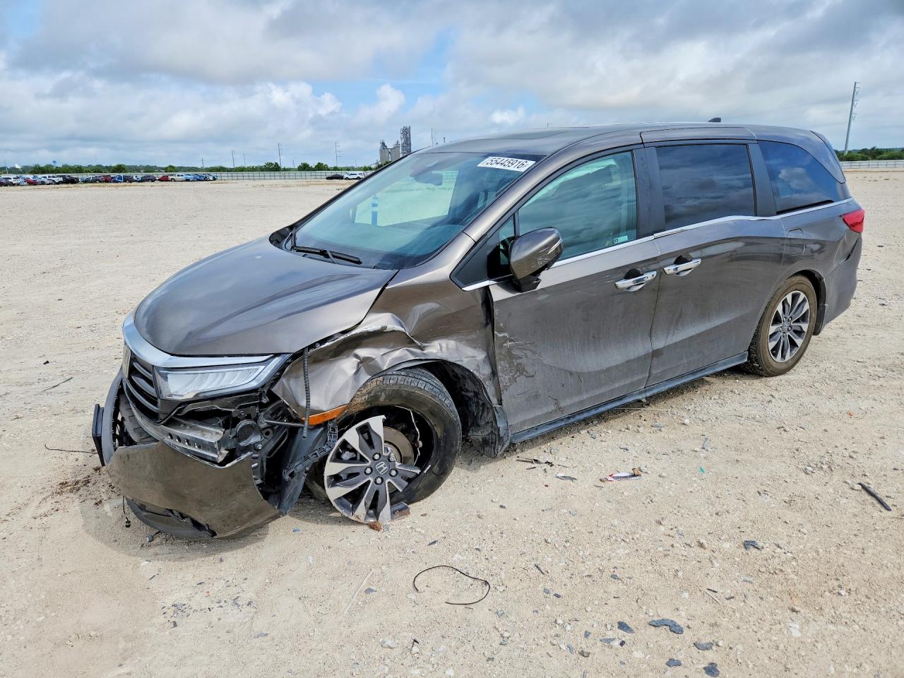 2022 Honda Odyssey EX-L, VIN 5FNRL6H78NB041097 — Auction photo