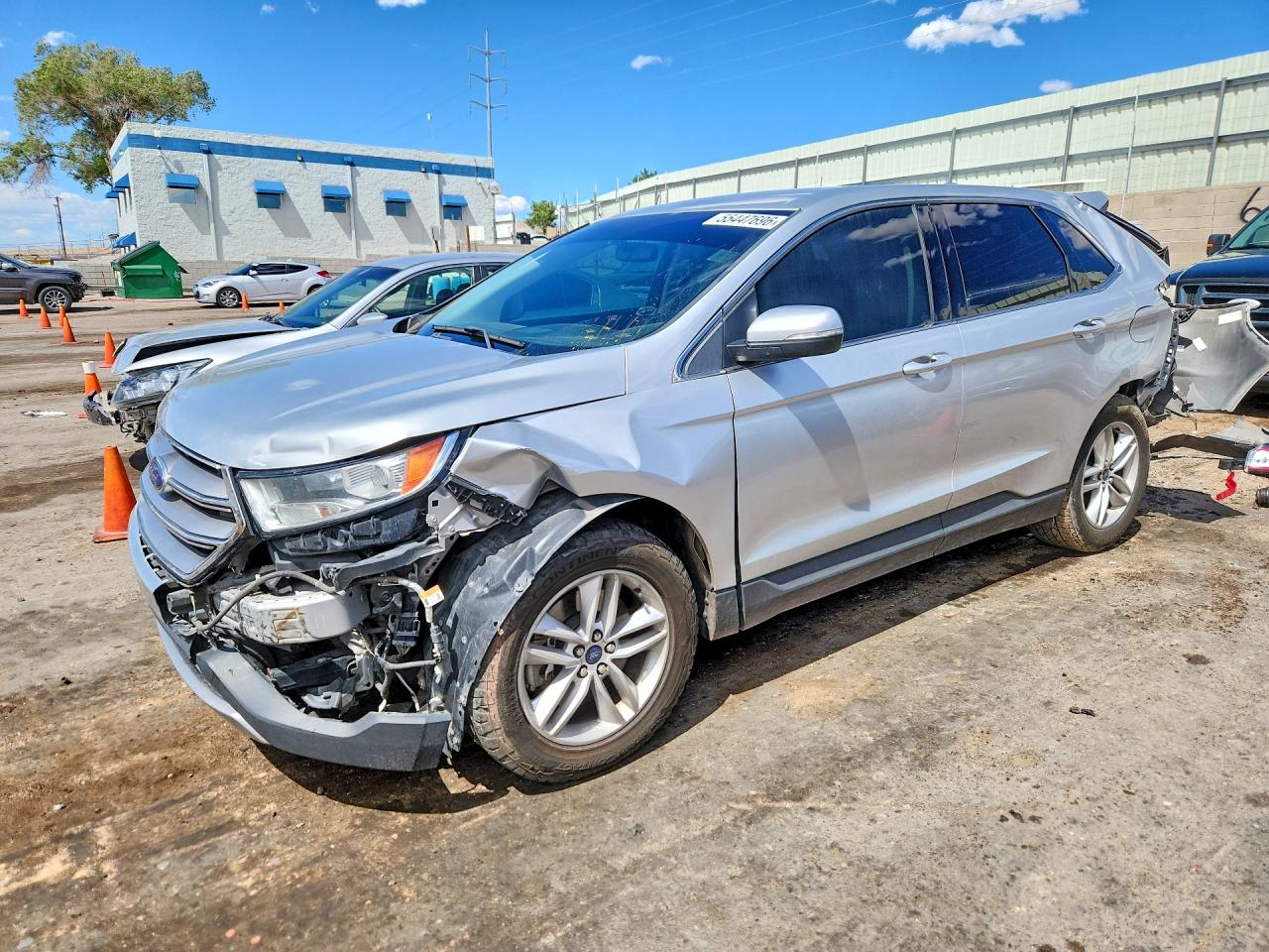 2017 Ford Edge SEL, VIN 2FMPK4J8XHBC04444 — Rear end