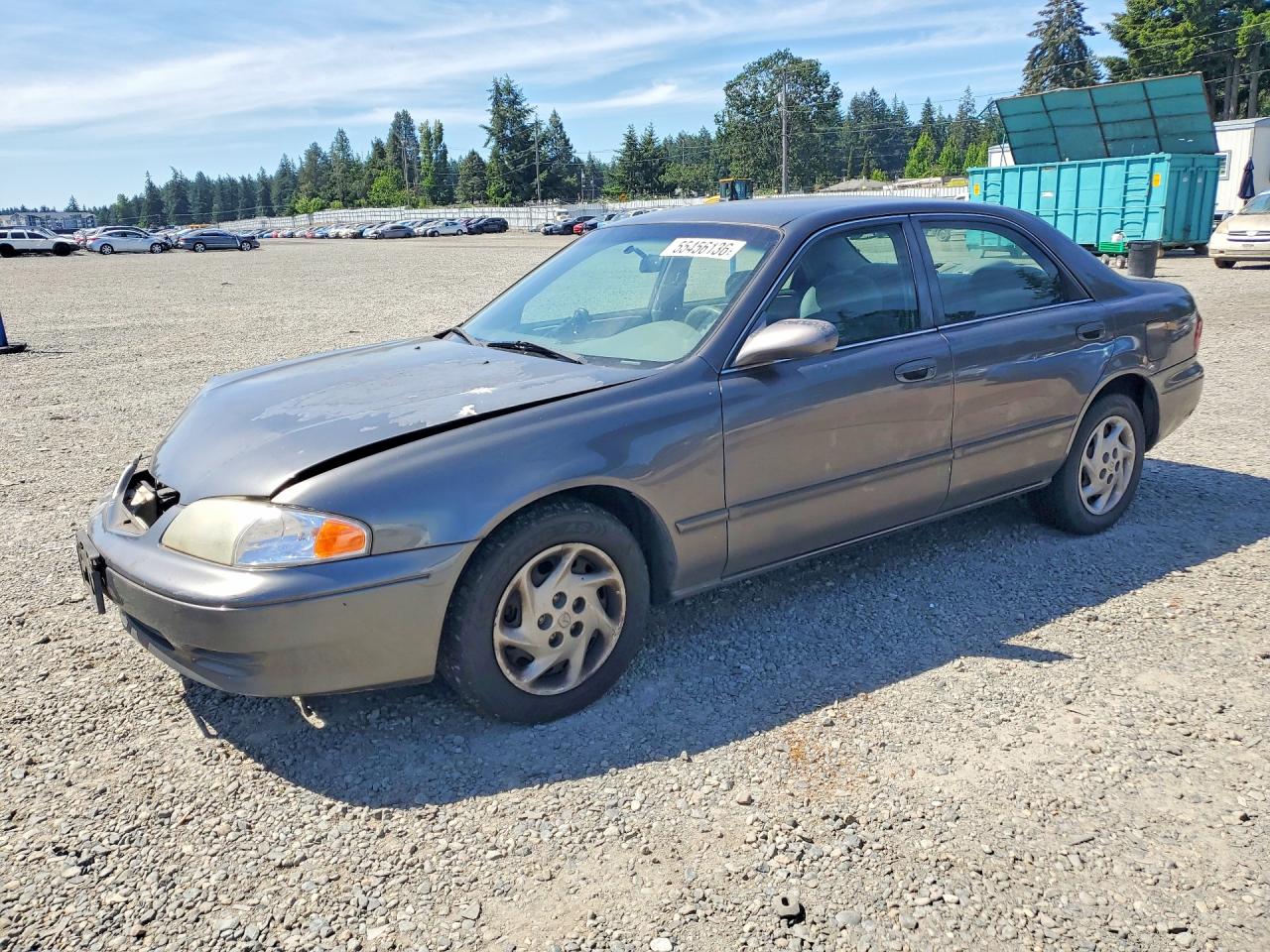 2001 Mazda 626 LX, VIN 1YVGF22C315205083 — Front end