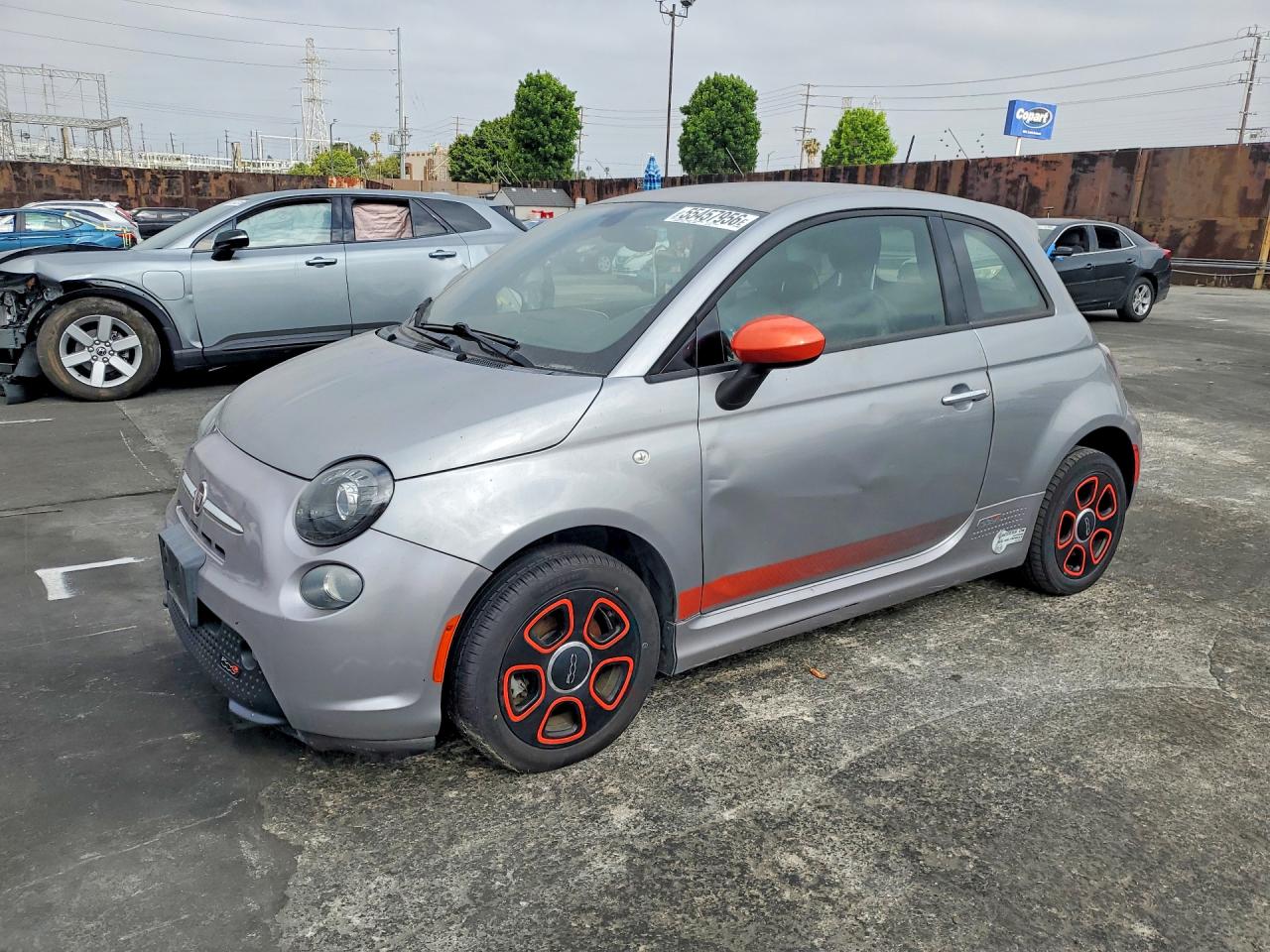 2016 FIAT 500e, VIN 3C3CFFGE4GT214166 — Бок