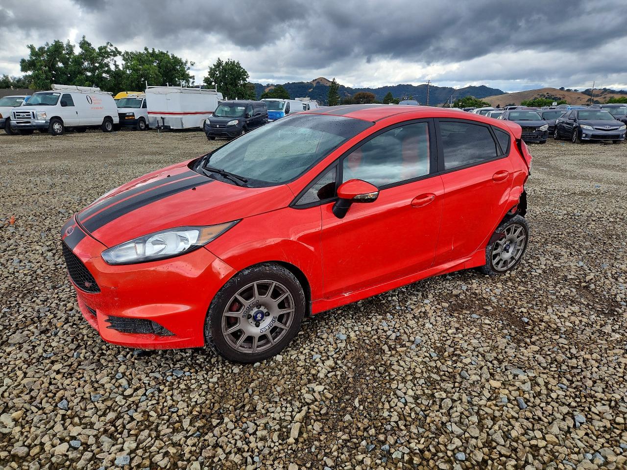 2016 Ford Fiesta ST, VIN 3FADP4GX6GM114069 — Rear end