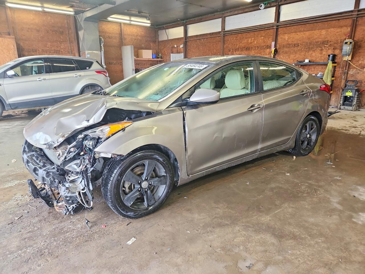 2013 Hyundai Elantra GLS, VIN 5NPDH4AE4DH337047 — Front end
