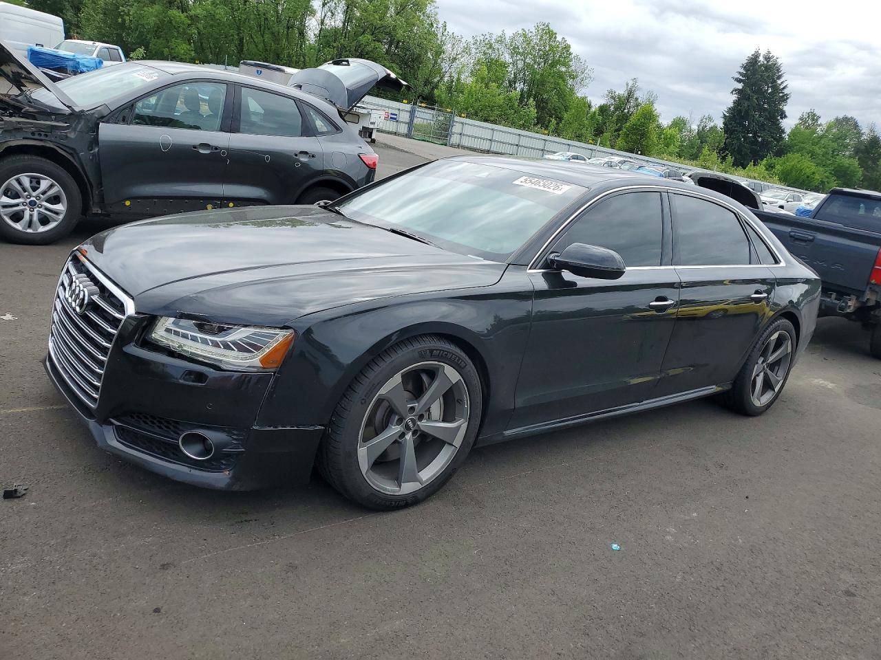 2016 Audi A8 Sport, VIN WAU43AFD8GN008141 — Undercarriage