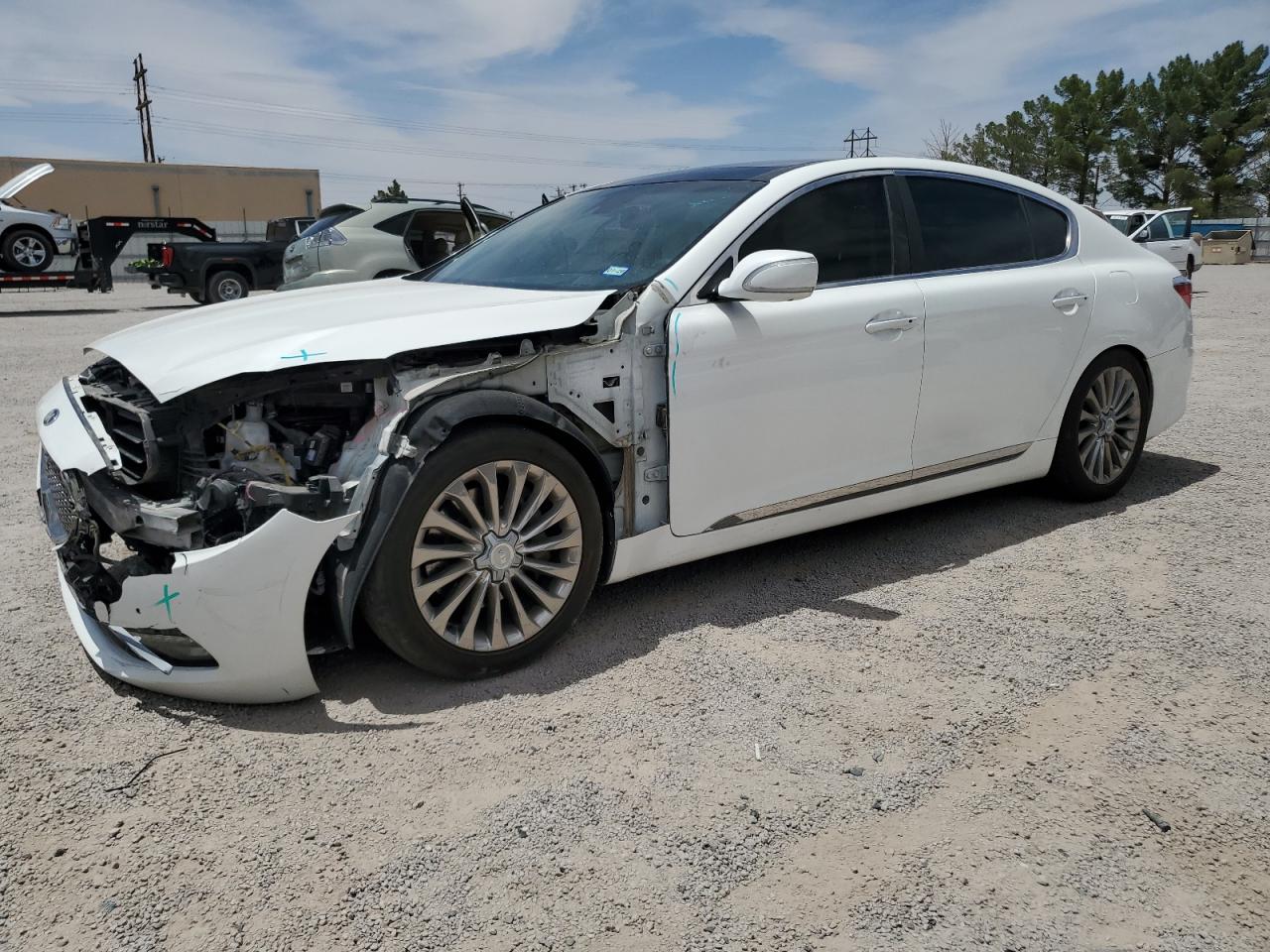 2017 Kia K900 Luxury, VIN KNALW4D4XH6035683 — Front end