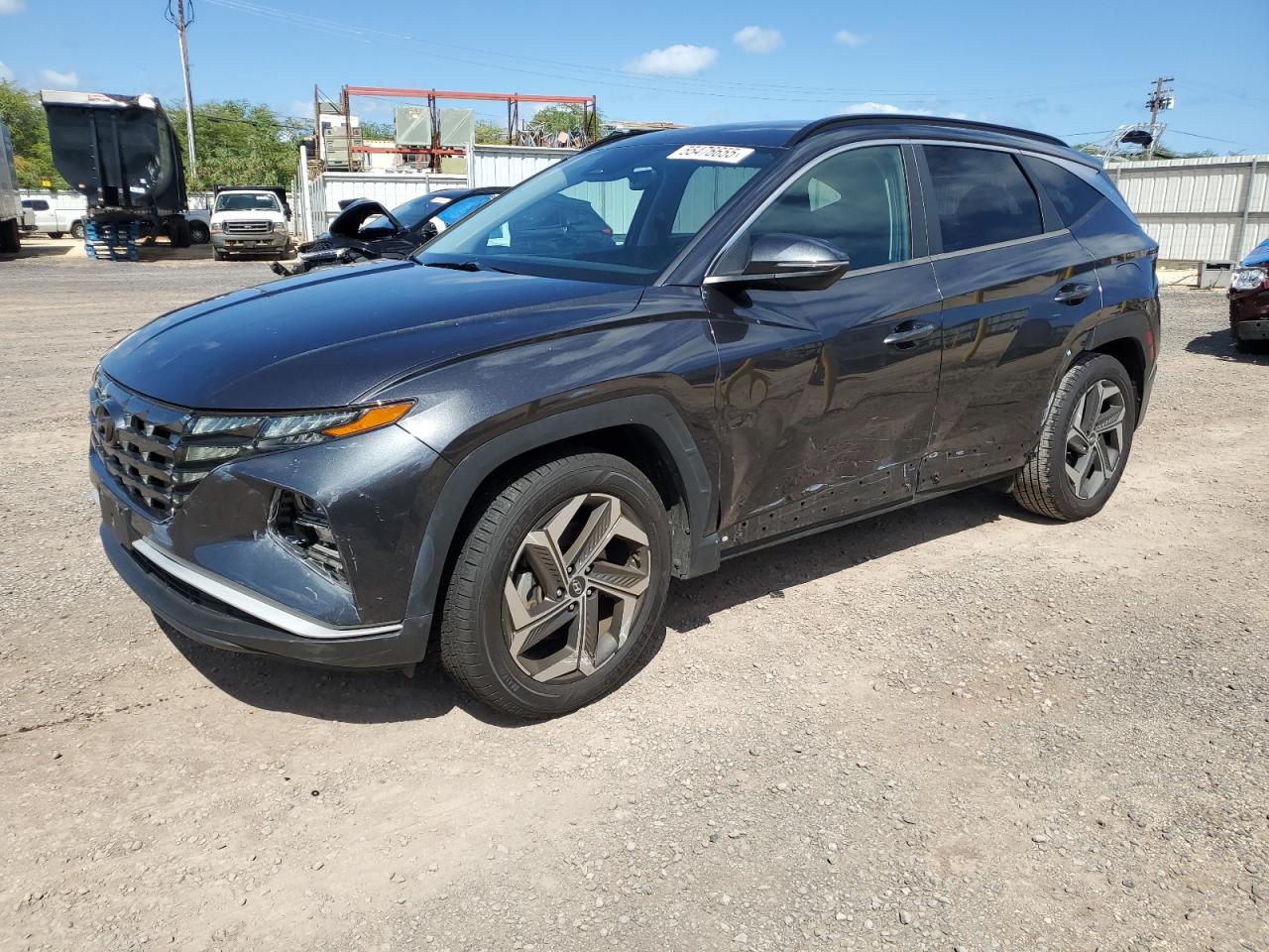 2022 Hyundai Tucson SEL, VIN 5NMJC3AE6NH012829 — Бок