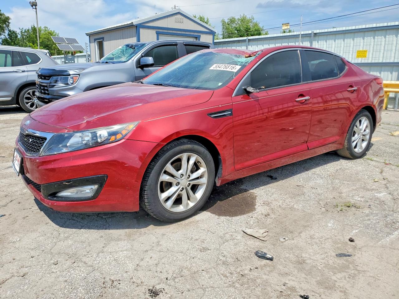 2013 Kia Optima EX, VIN 5XXGN4A79DG228215 — Крыша