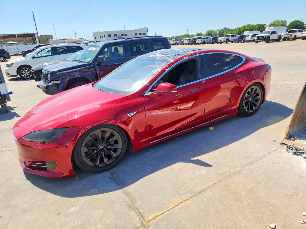 2016 Tesla Model S 90D, VIN 5YJSA1E25GF156830 — Roof