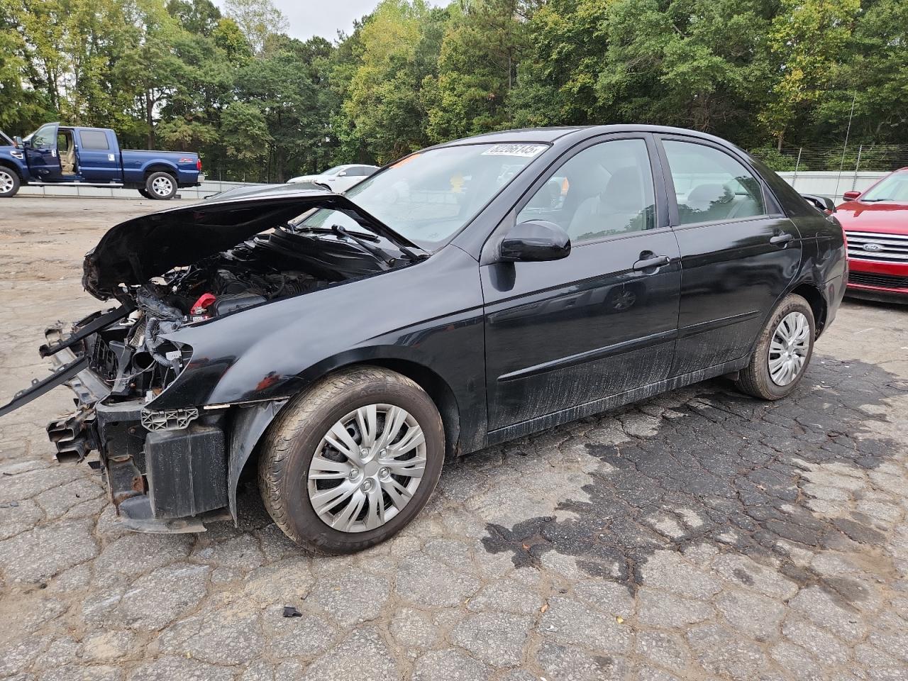 2009 Kia Spectra EX, VIN KNAFE221195655178 — Front end