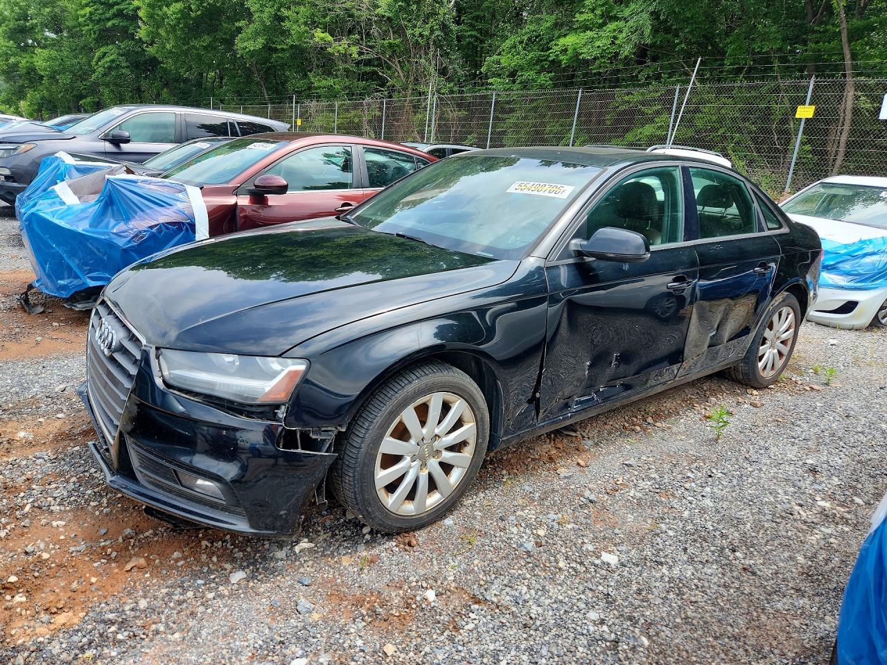 2014 Audi A4 Premium, VIN WAUBFAFL8EN035567 — Vandalism