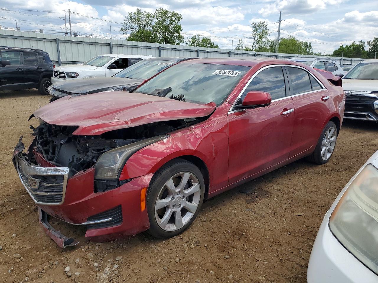 2016 Cadillac ATS Standard AWD, VIN 1G6AG5RX1G0106242 — Engine fire