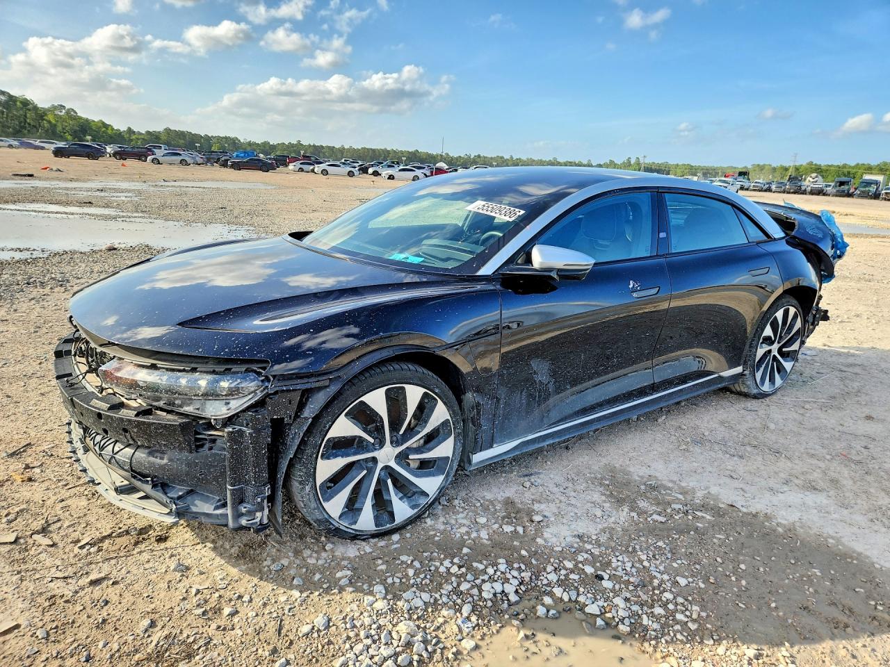 2022 Lucid Air Grand Touring, VIN 50EA1GBA7NA003488 — Rear end