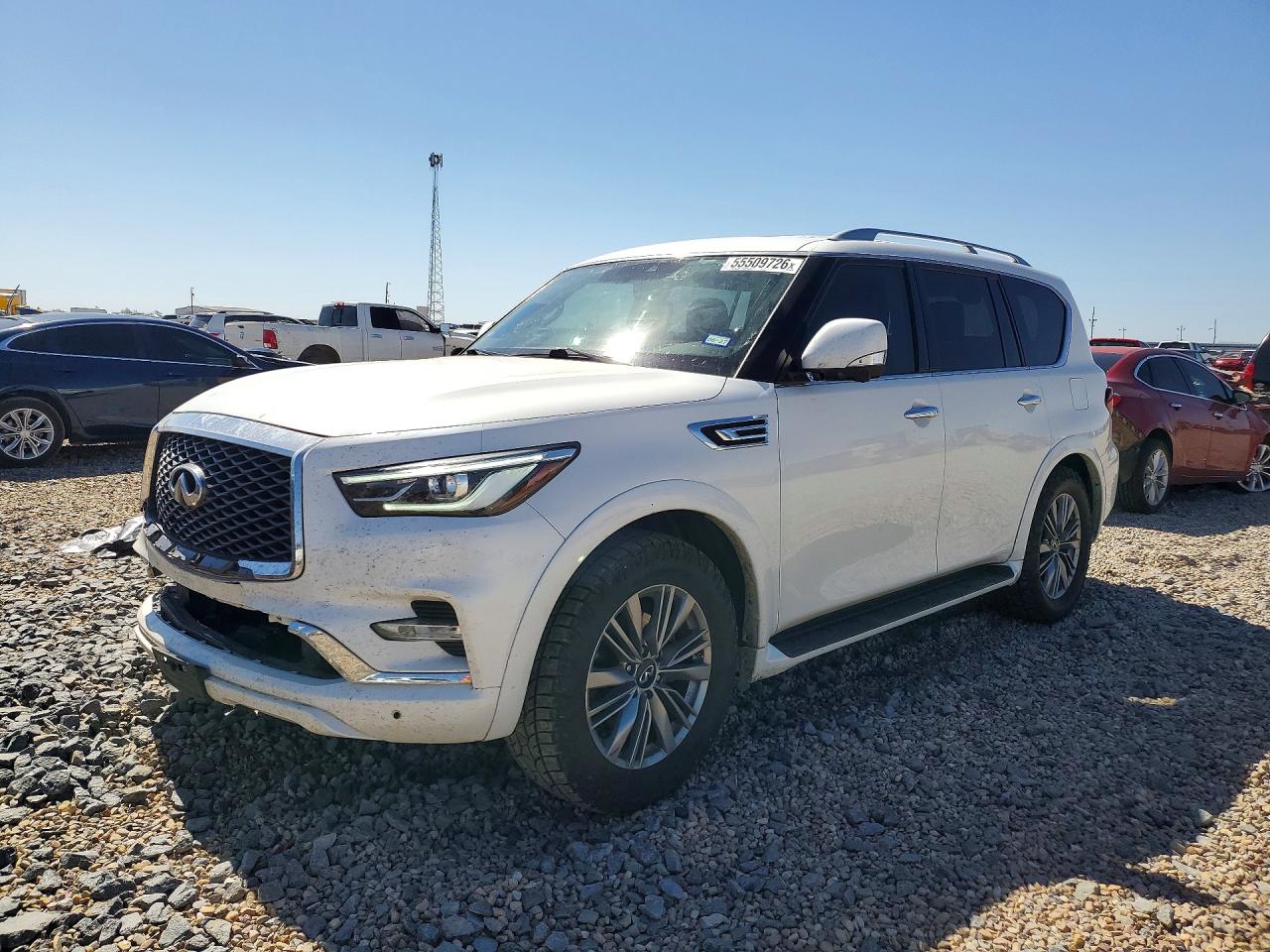 2021 Infiniti QX80 Luxe, VIN JN8AZ2AF2M9720835 — Front end