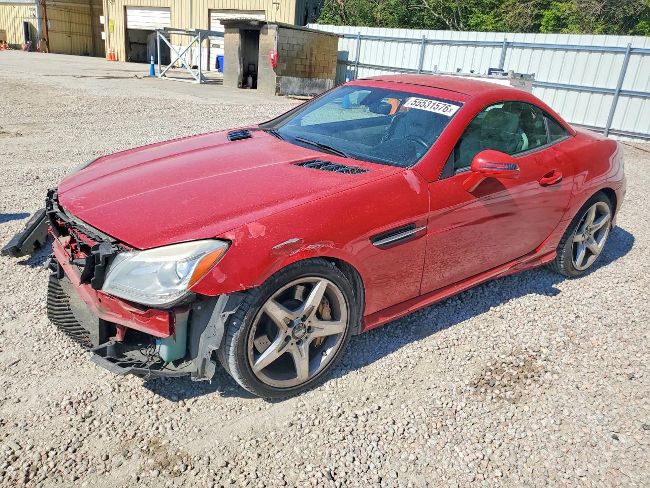 2012 Mercedes-Benz SLK 350, VIN WDDPK5HA9CF006339 — Front end