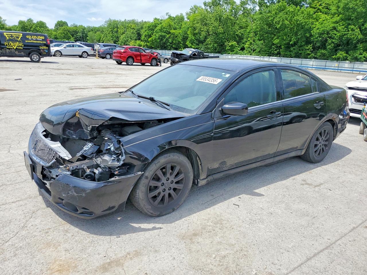 2011 Mitsubishi Galant ES, VIN 4A32B3FF5BE033725 — Front end