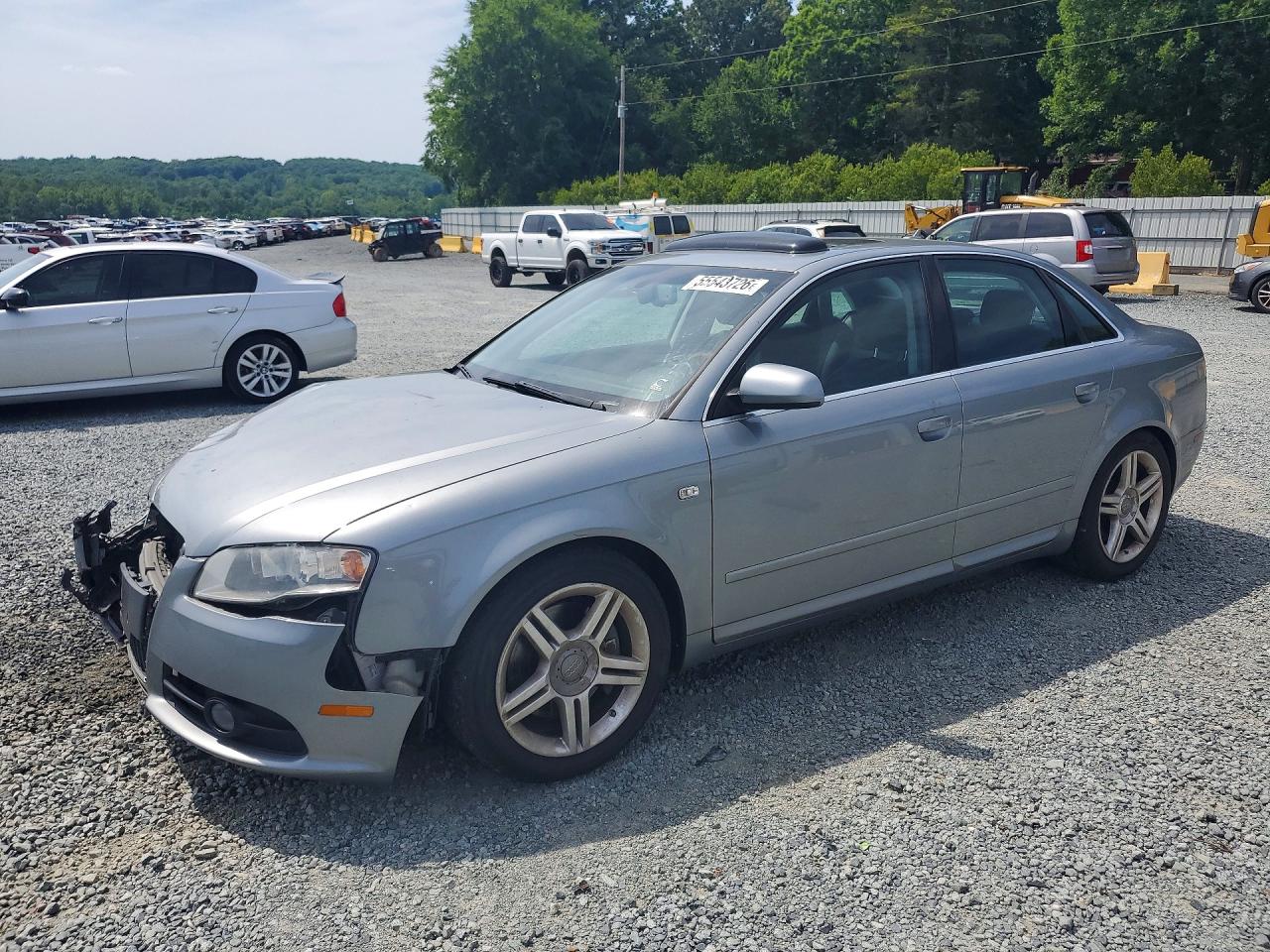 2008 Audi A4 2.0T, VIN WAUAF78E98A050264 — Front end