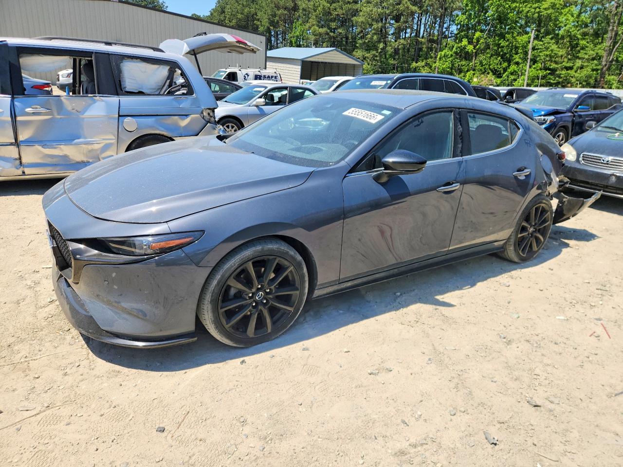 2021 Mazda 3 Premium Plus, VIN JM1BPBNY3M1320802 — Rear end