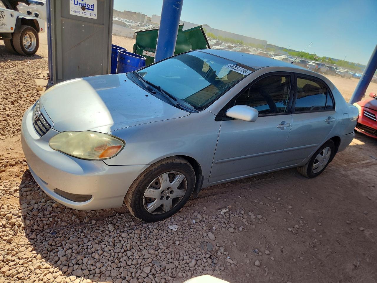 2006 Toyota Corolla CE, VIN JTDBR32E660090594 — Rear end
