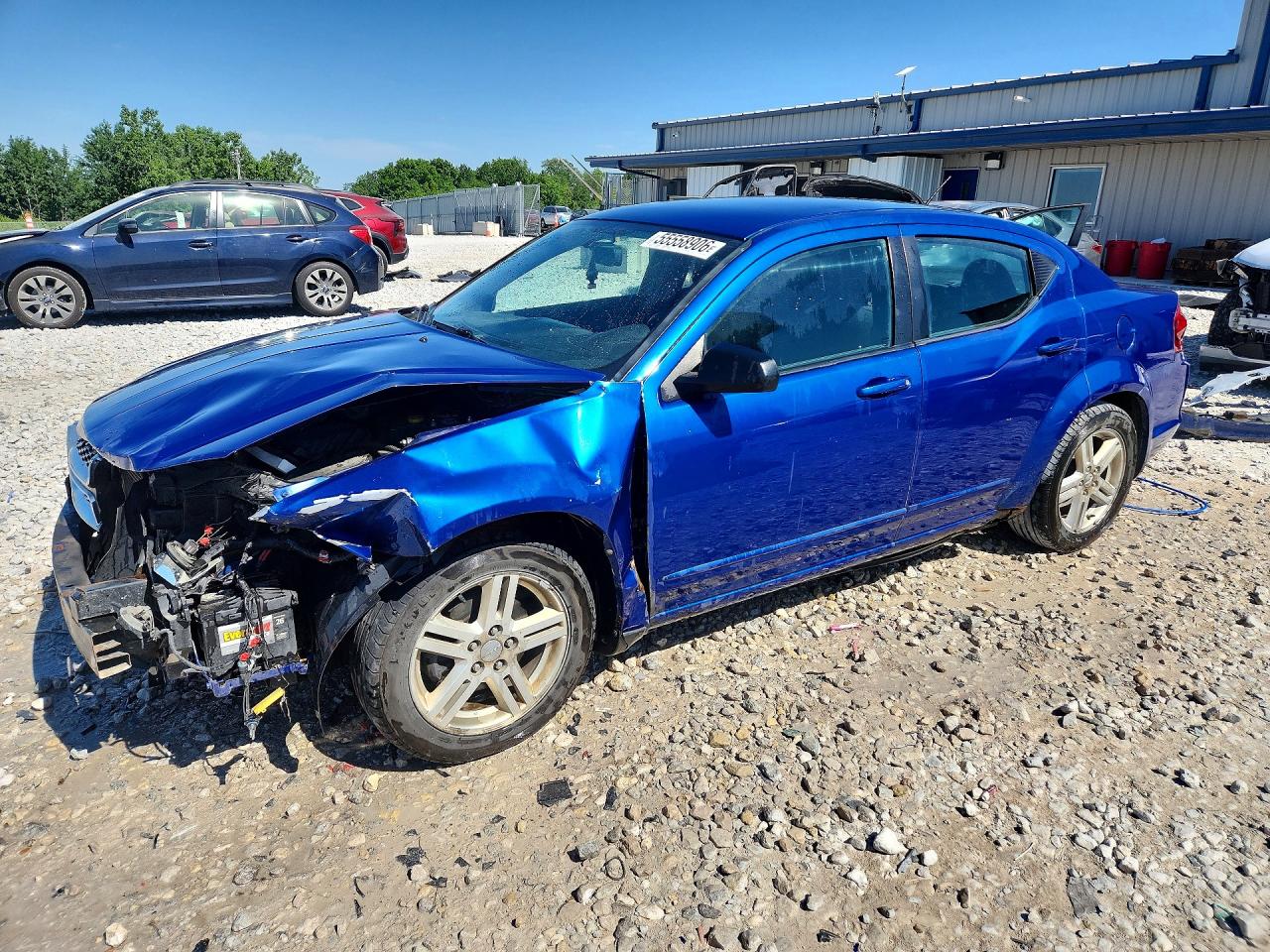 2012 Dodge Avenger SE, VIN 1C3CDZAB9CN311489 — Front end