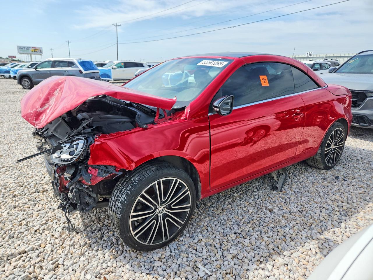 2013 Volkswagen Eos Sport, VIN WVWBW8AH5DV006928 — Перед