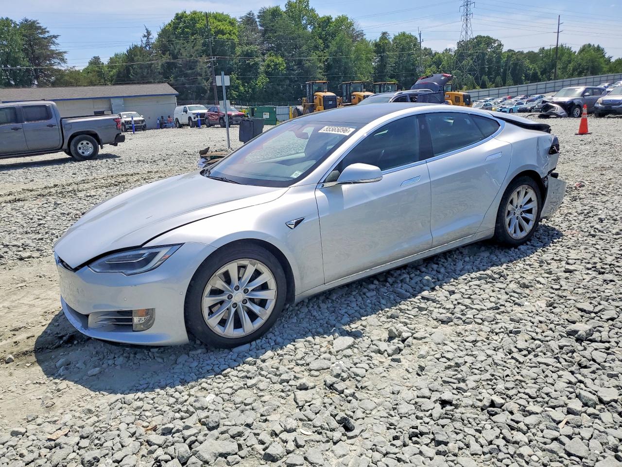 2017 Tesla Model S 100D, VIN 5YJSA1E20HF199716 — Rear end