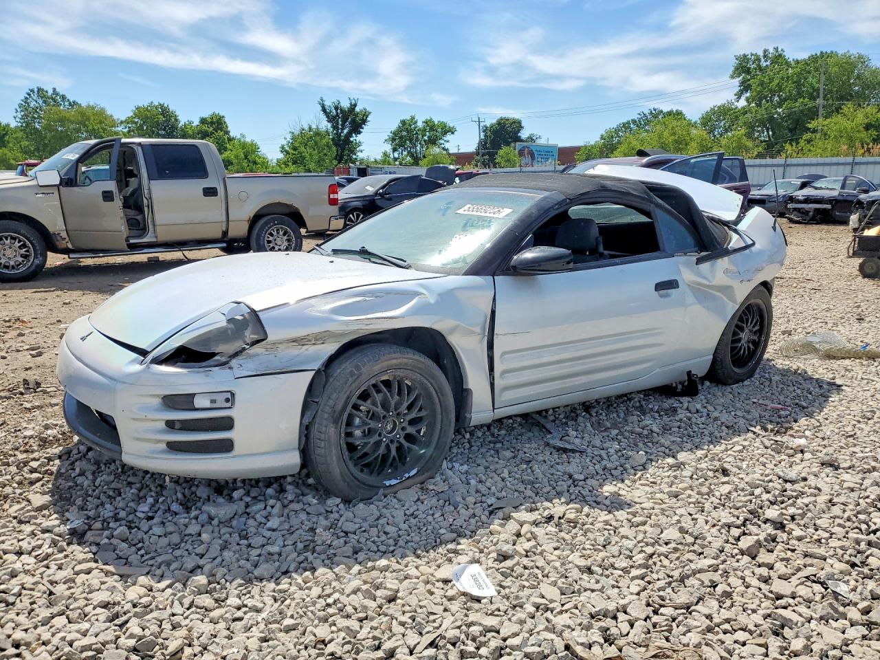 2001 Mitsubishi Eclipse GS, VIN 4A3AE45G11E072278 — Зад