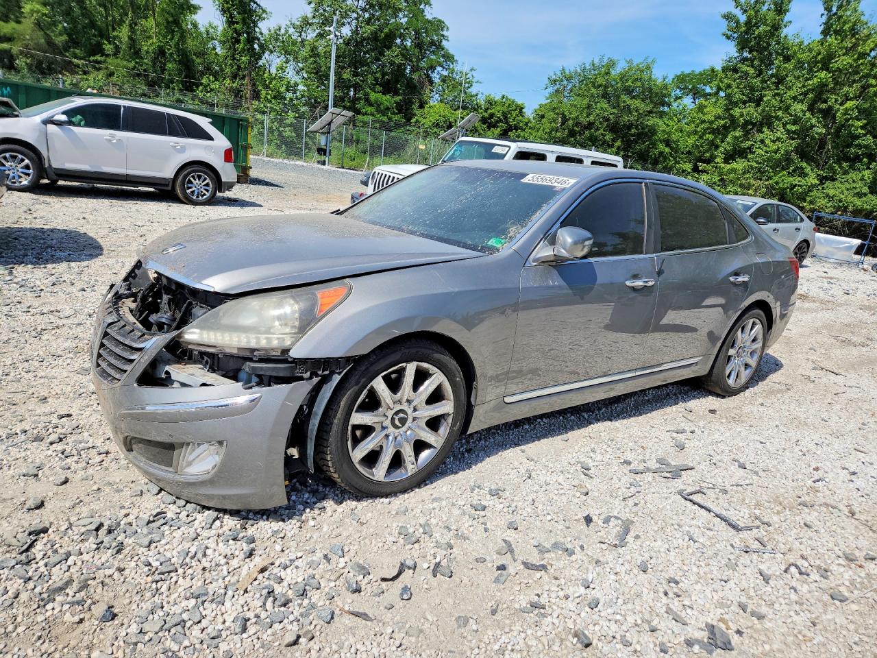 2011 Hyundai Equus Signature, VIN KMHGH4JF4BU029431 — Front end