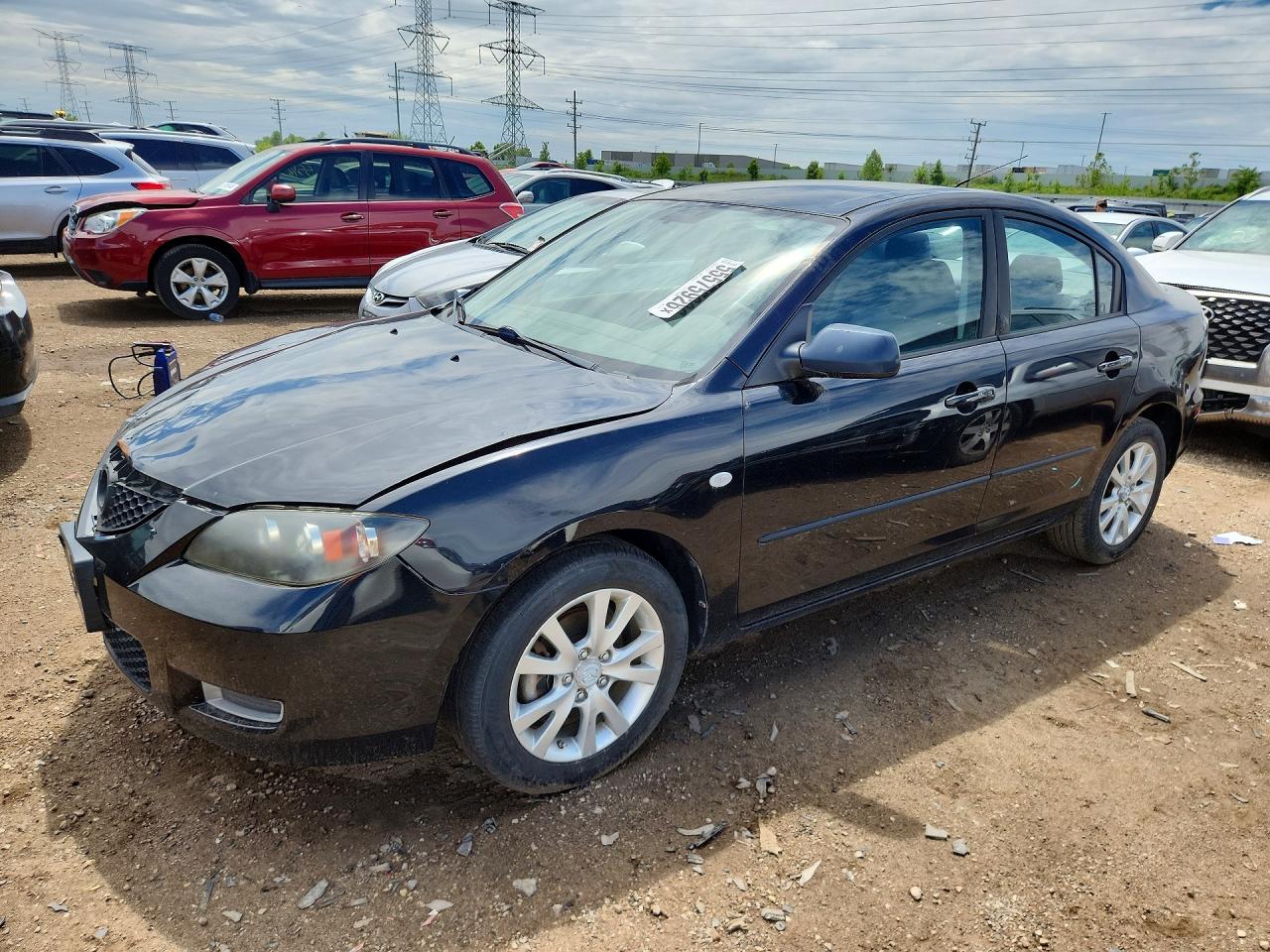 2007 Mazda 3 i Touring, VIN JM1BK32F271722256 — Front end
