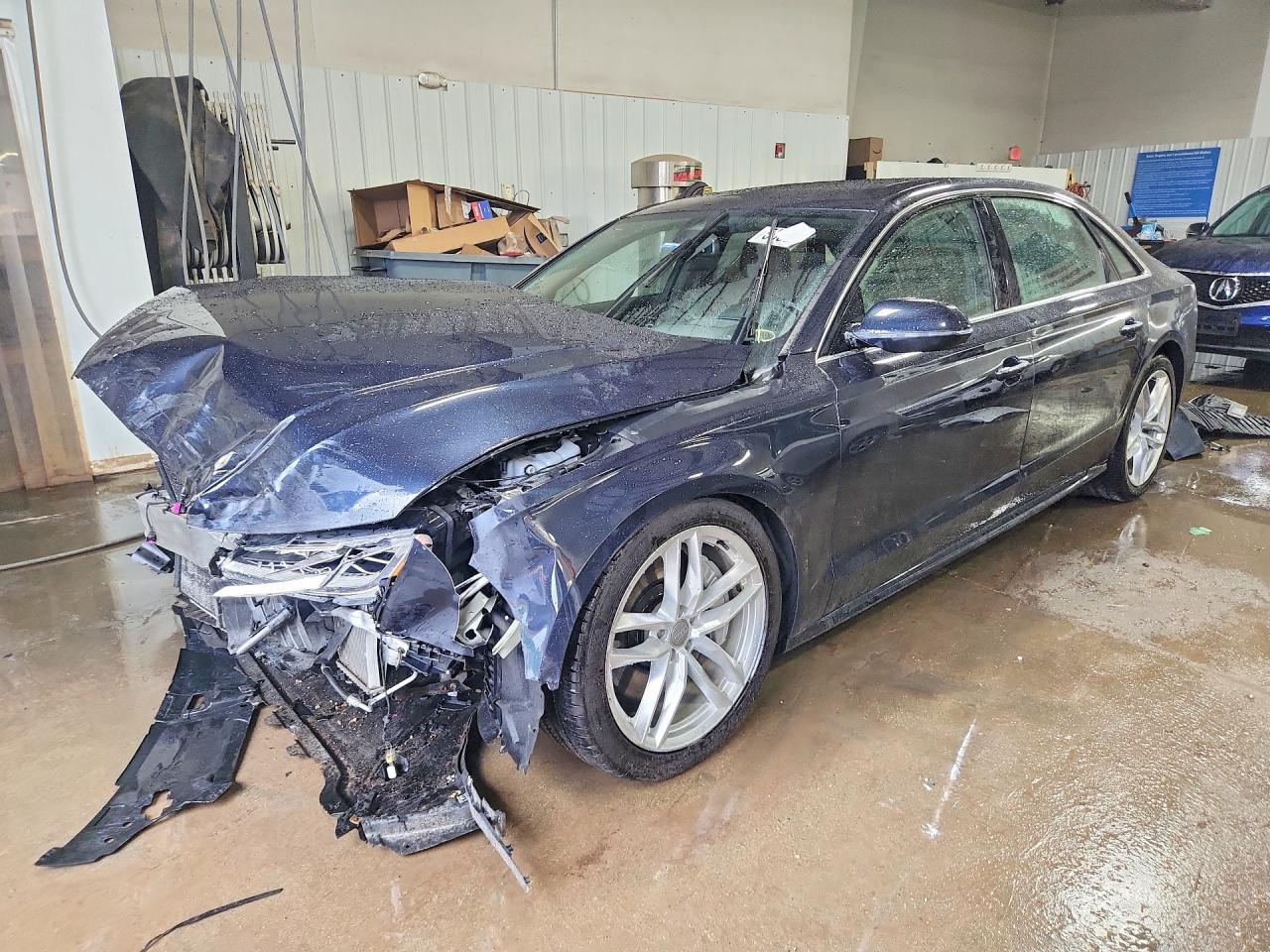 2017 Audi A8, VIN WAU44AFD7HN019758 — Front end