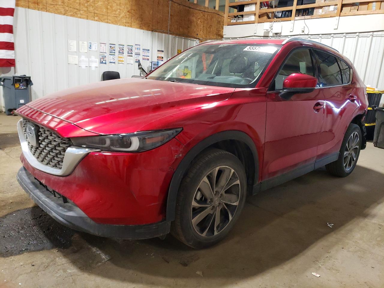 2022 Mazda CX-5 S Premium Plus, VIN JM3KFBEM7N0622205 — Rear end