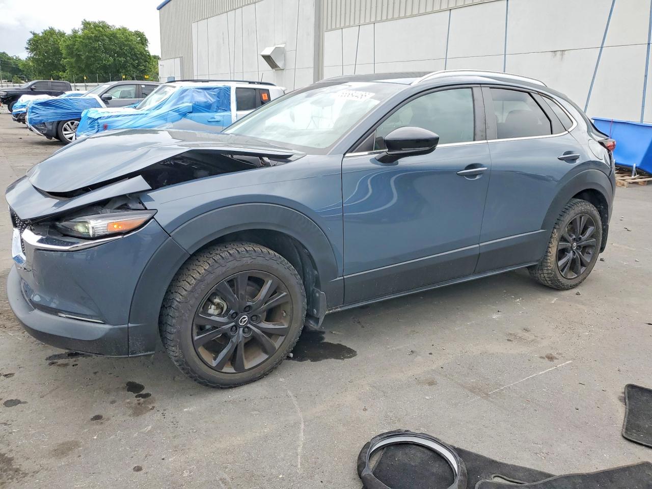 2022 Mazda CX-30 S Carbon Edition, VIN 3MVDMBCL6NM434126 — Rear end