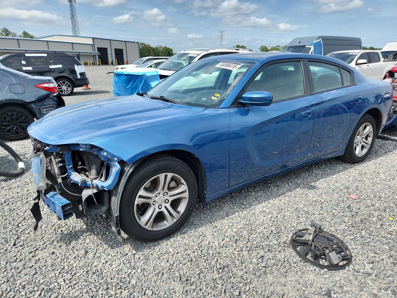 2021 Dodge Charger SXT, VIN 2C3CDXBG7MH580907 — Front end