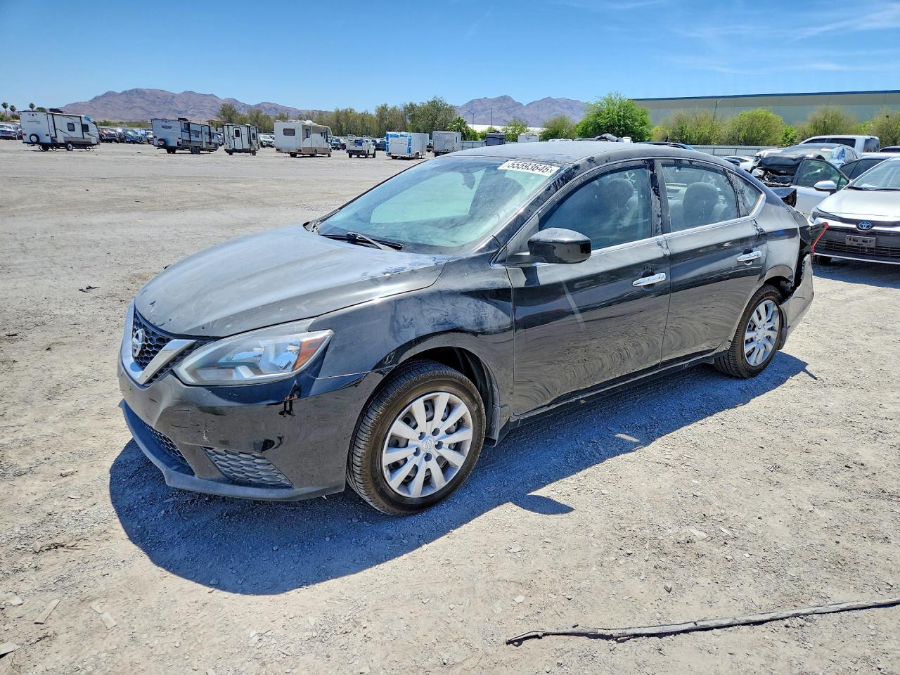 2017 Nissan Sentra SV, VIN 3N1AB7AP8HL675535 — Rear end