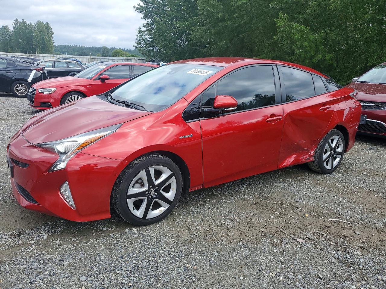 2018 Toyota Prius Three, VIN JTDKARFU1J3547993 — Side