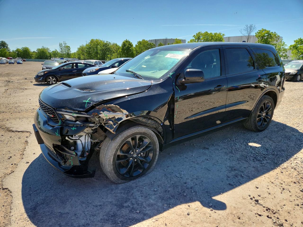 2022 Dodge Durango GT Plus, VIN 1C4RDJDG9NC174342 — Front end