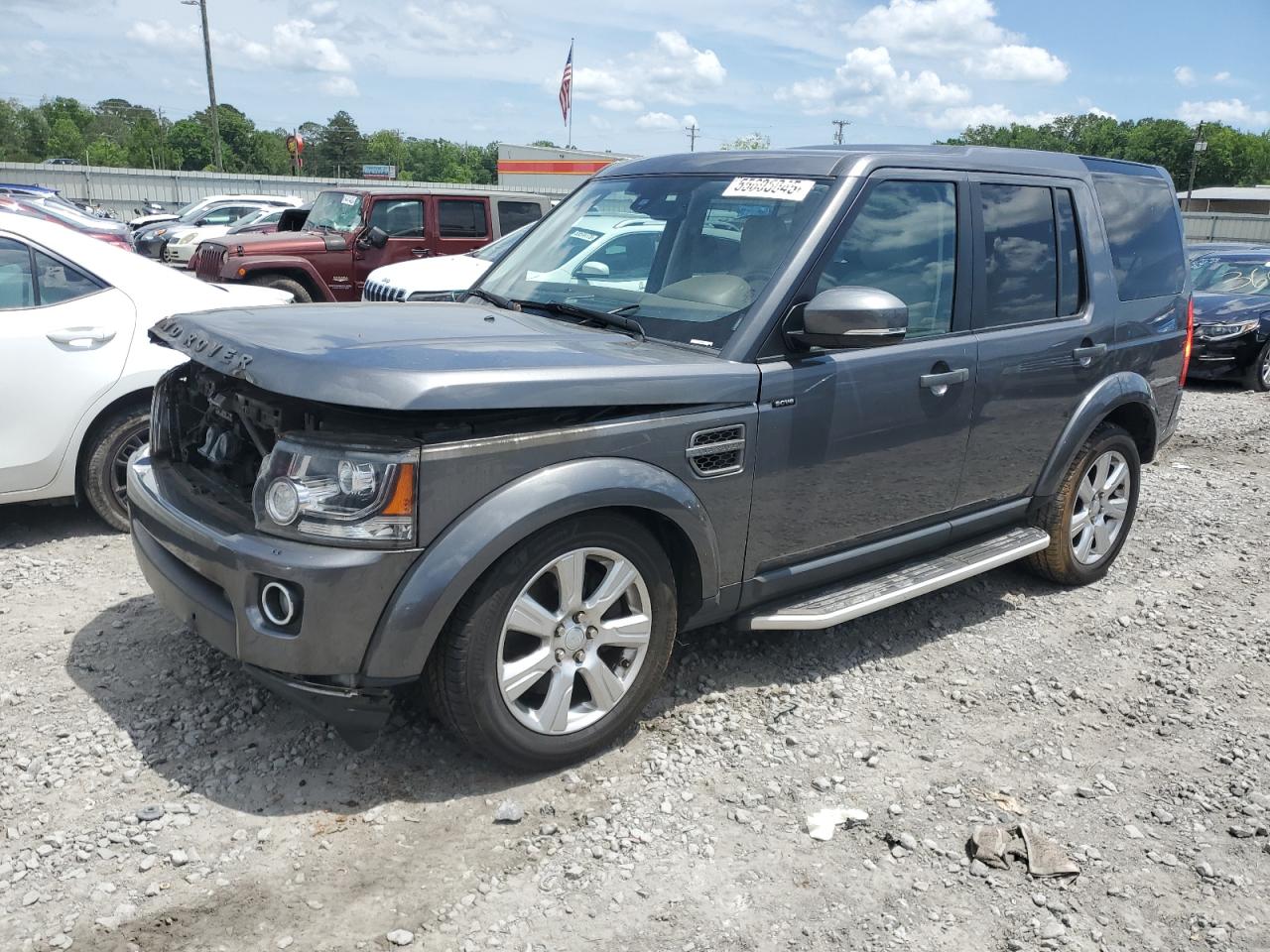 2016 Land Rover LR4 HSE, VIN SALAG2V64GA804095 — Engine fire