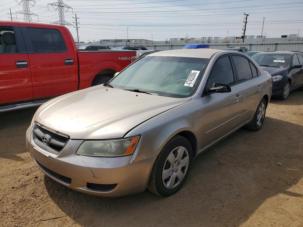 2008 Hyundai Sonata GLS, VIN 5NPET46C78H381236 — Front end