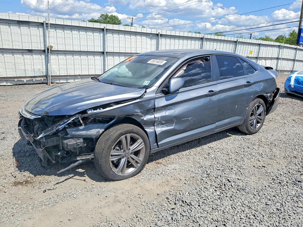 2022 Volkswagen Jetta SE, VIN 3VW7M7BU3NM010406 — Rear end