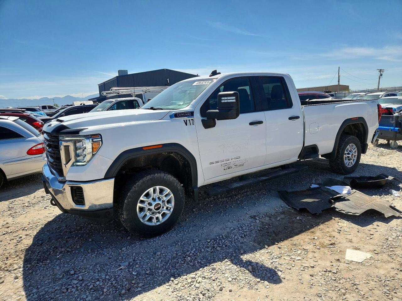 2021 GMC Sierra 2500HD Pro, VIN 1GT29LE79MF189465 — Rear end