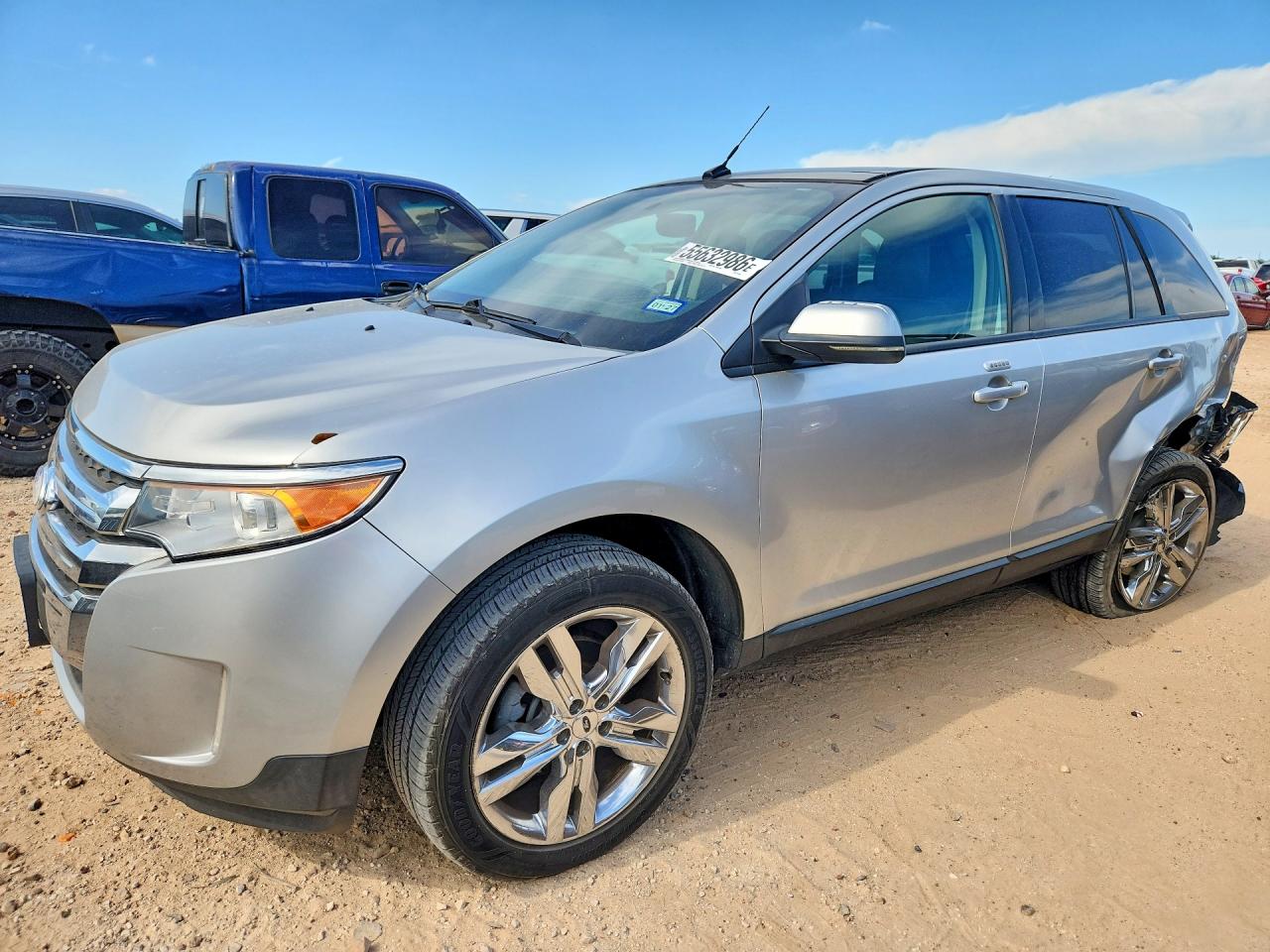 2013 Ford Edge SEL, VIN 2FMDK4JC4DBB12067 — Rear end