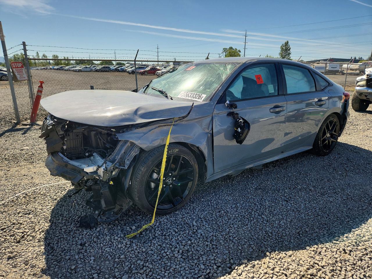 2025 Honda Civic Sport, VIN 2HGFE2F53SH546124 — Rollover