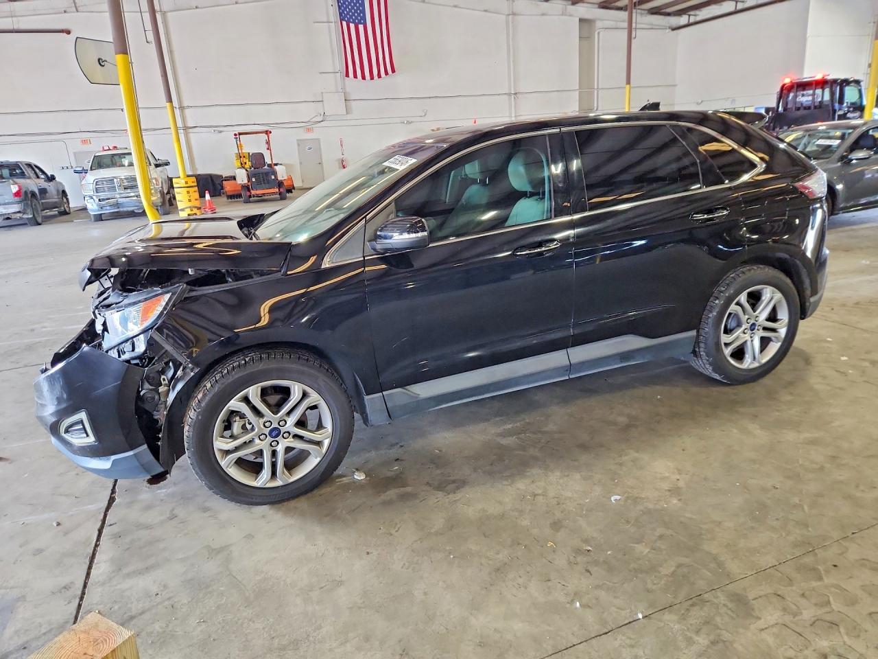 2017 Ford Edge Titanium, VIN 2FMPK3K91HBB90001 — Front end