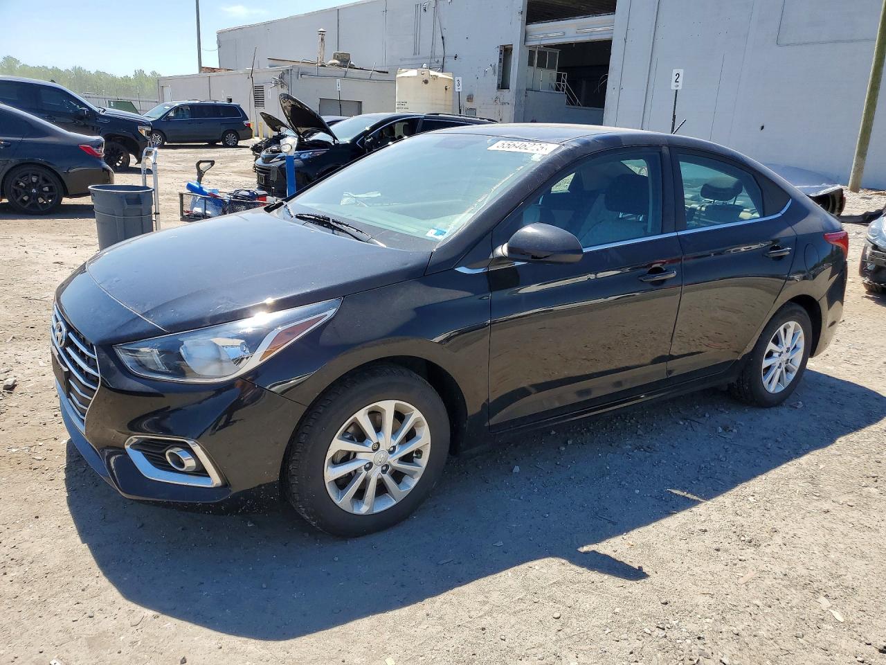 2022 Hyundai Accent SEL, VIN 3KPC24A64NE162634 — Rear end