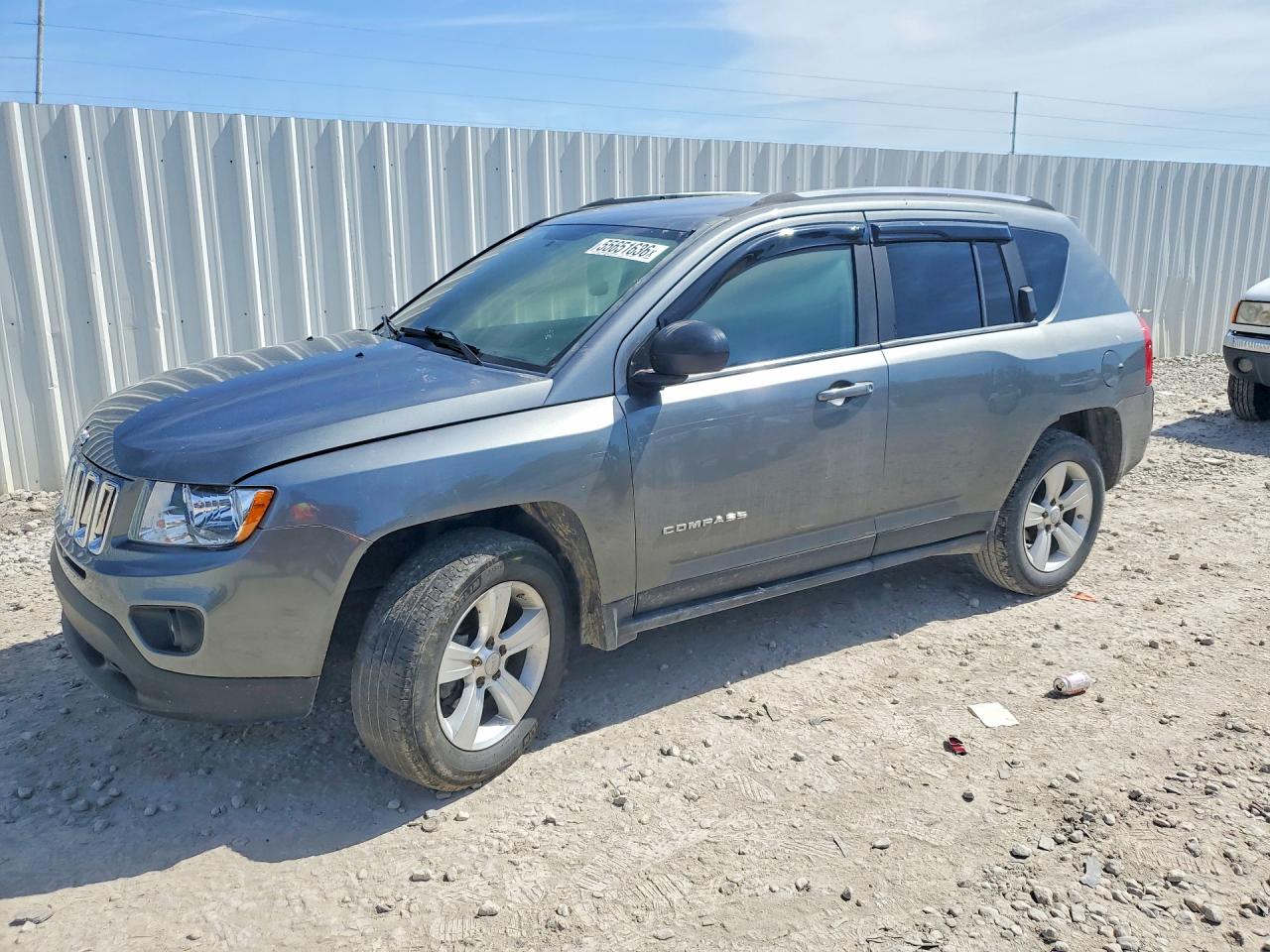 2012 Jeep Compass Latitude, VIN 1C4NJDEB1CD592011 — Interior fire