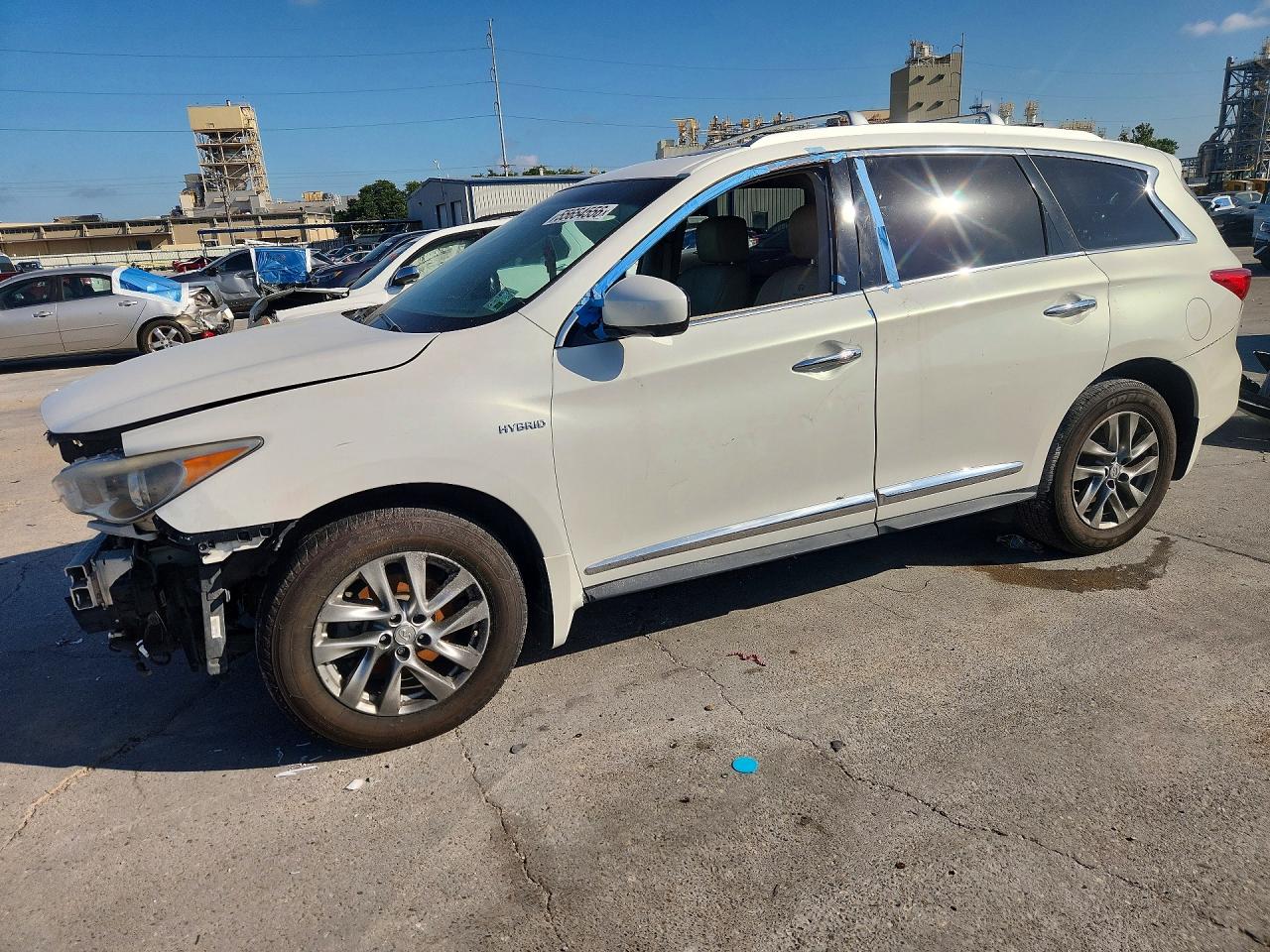 2014 Infiniti QX60 Hybrid, VIN 5N1CL0MM5EC521928 — Rear end
