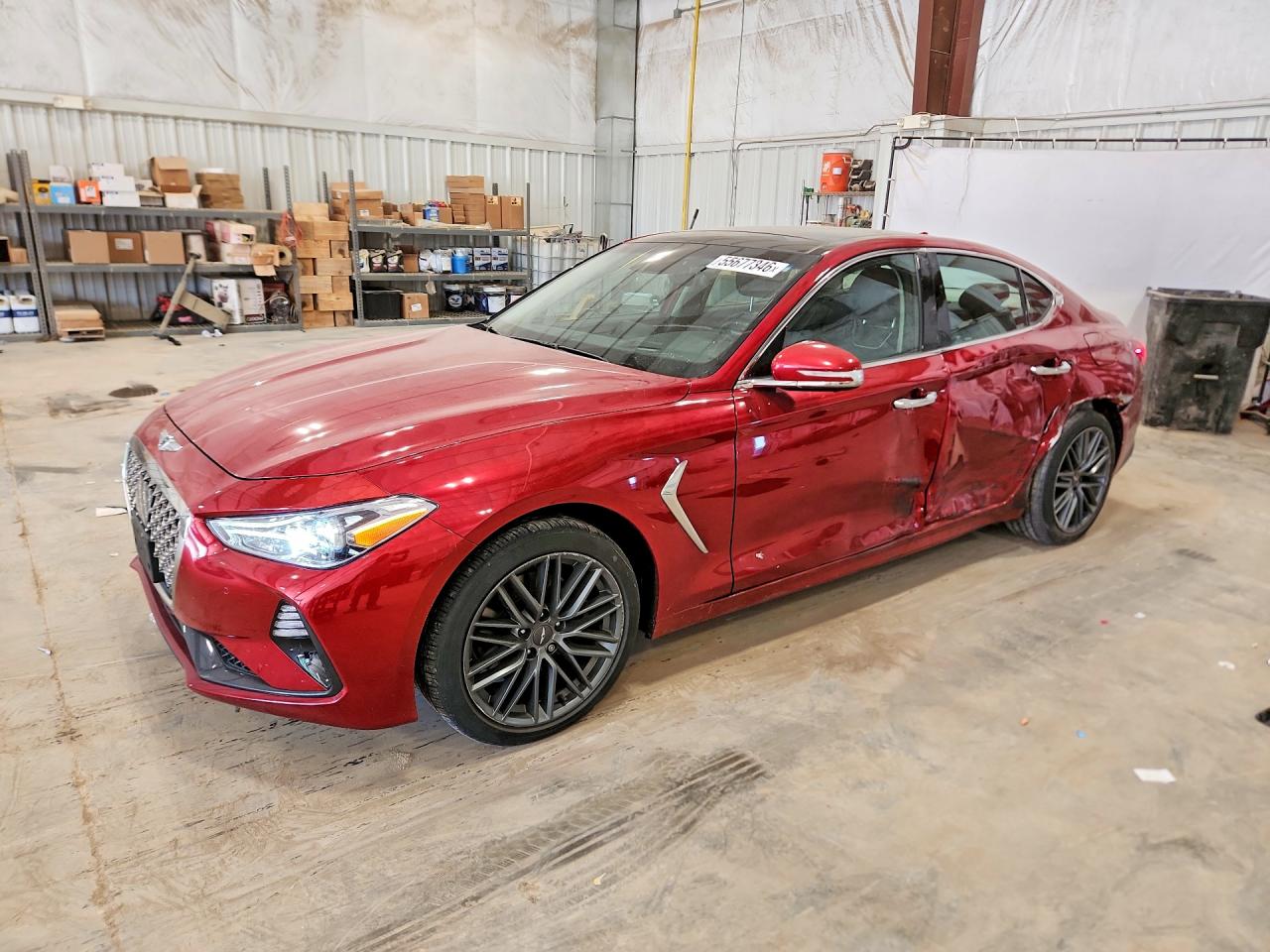 2019 Genesis G70 Advanced, VIN KMTG44LA6KU025531 — Side