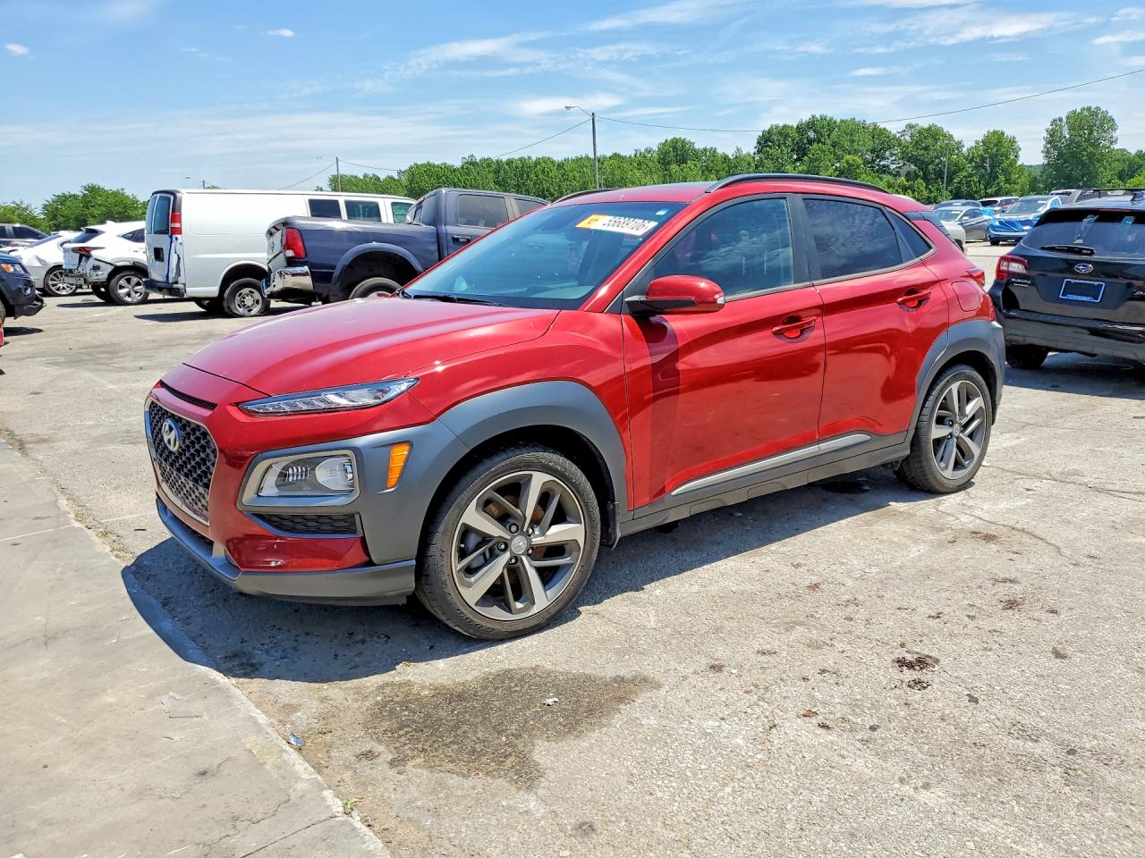 2021 Hyundai Kona Limited, VIN KM8K3CA5XMU693889 — Side